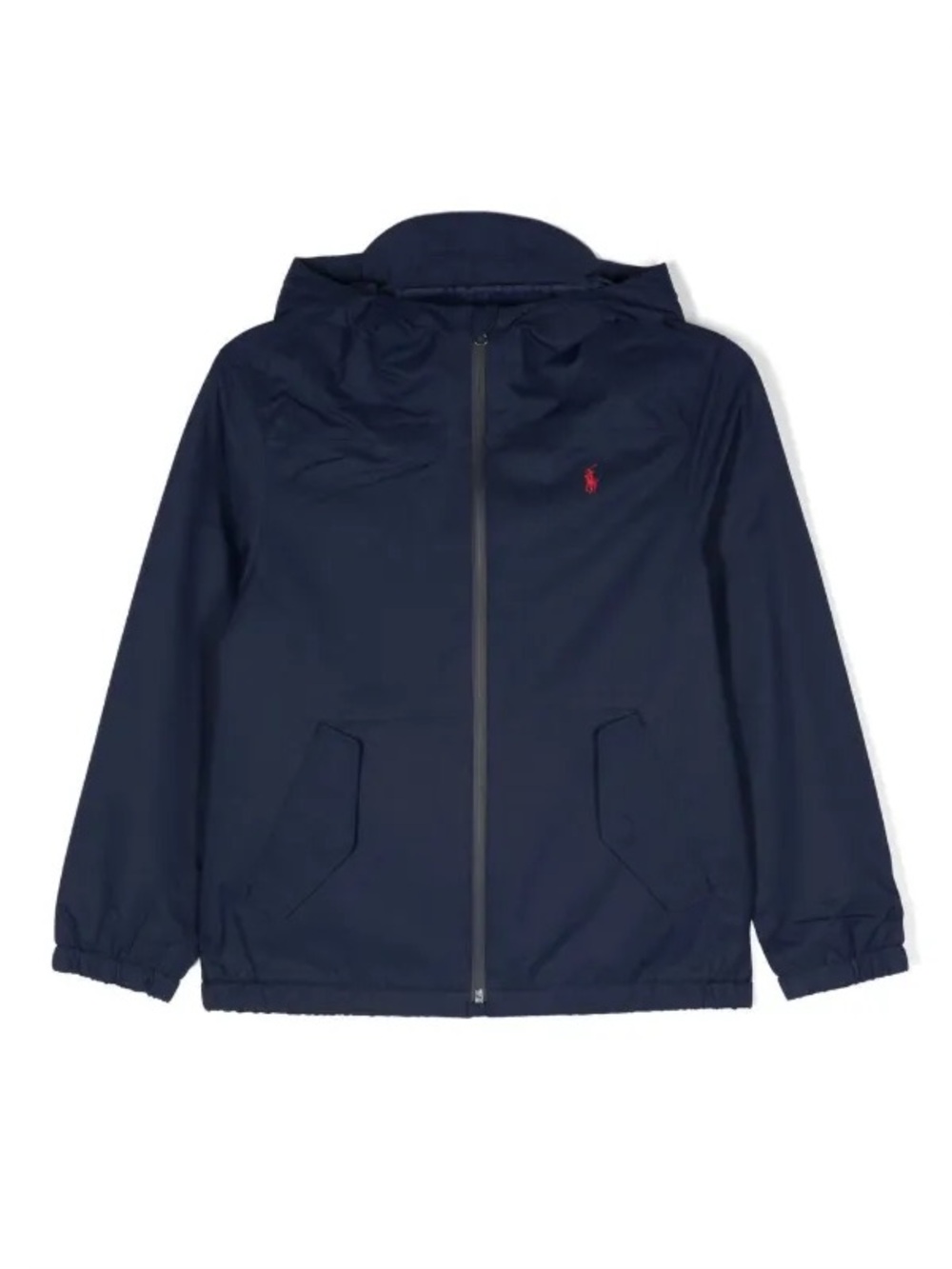 POLO RALPH LAUREN KIDS
logo-print zip-up hooded jacket size XL(18-20)